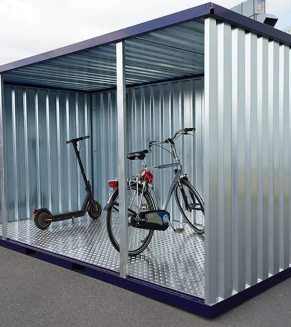 Abri de Jardin 4 x 2 mètres ouvert