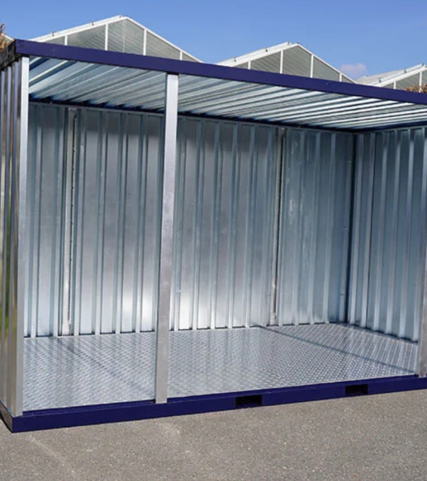Abri de Jardin 4 x 2 mètres ouvert