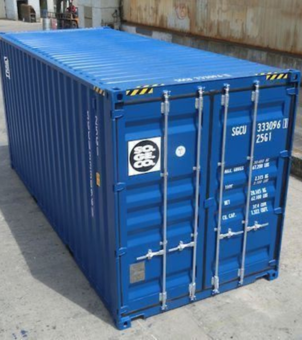 Container 20 Pieds Bleu 1er voyage