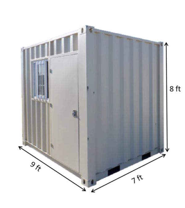 Container Cubique 9 Pieds avec une porte et fenêtre