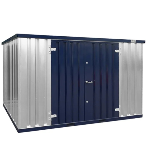 Container de Stockage Démontable Bleu Acier 3 x 2 mètres