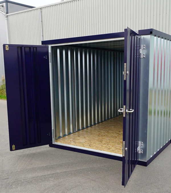 Container de Stockage démontable Bleu Acier 2 x 2 mètres