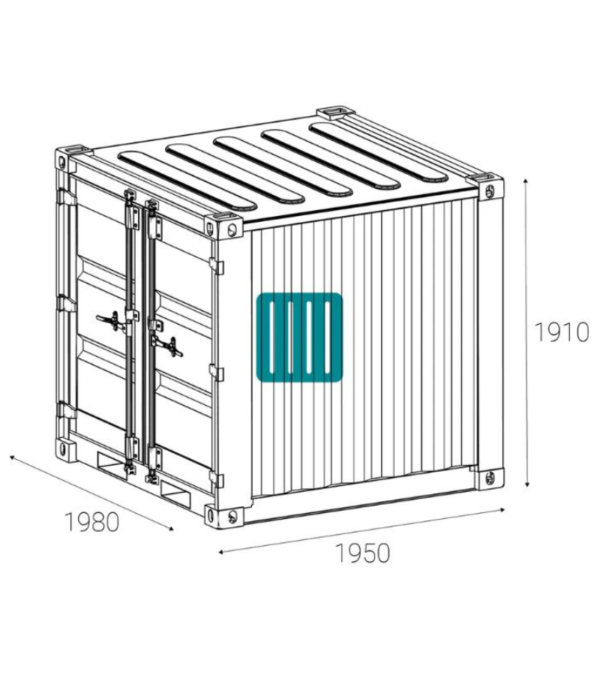 Container 6 pieds neuf